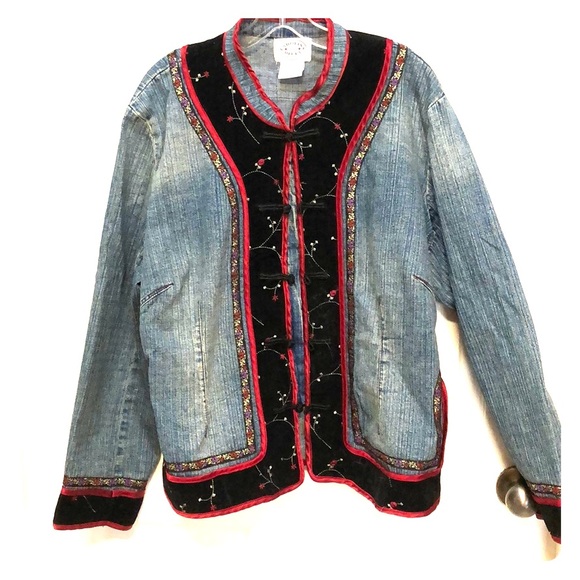 Embellished Denim Jacket 20W